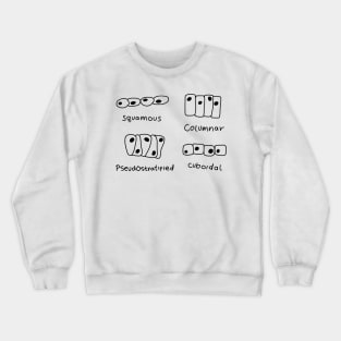 Scribble Epithelial Cells Black Crewneck Sweatshirt